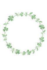 frame of green leaves