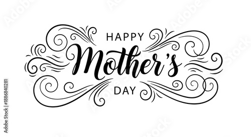 Happy mother's day greeting card design