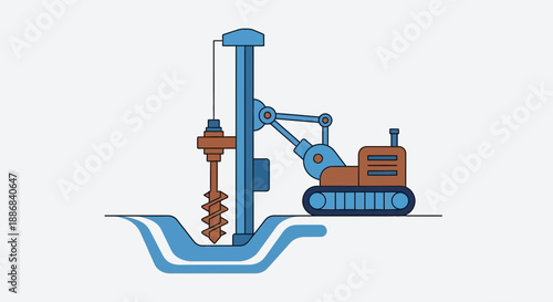 Underground Drilling Operation Using Powerful Equipment For Essential Infrastructure Development