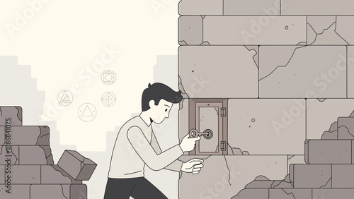 Unlocking The Secrets A Man Finds Ancient Key To Uncover Hidden Chamber Mysteries