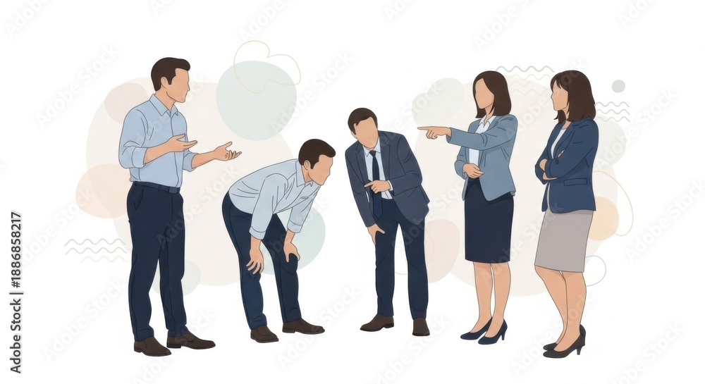 Obraz premium Professional Team Discussing Strategy in Office