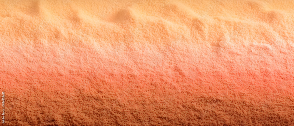 Fototapeta premium Grainy background with sand and apricot noise abstract gradient