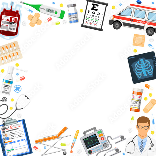 Medical Services Banner and Frame