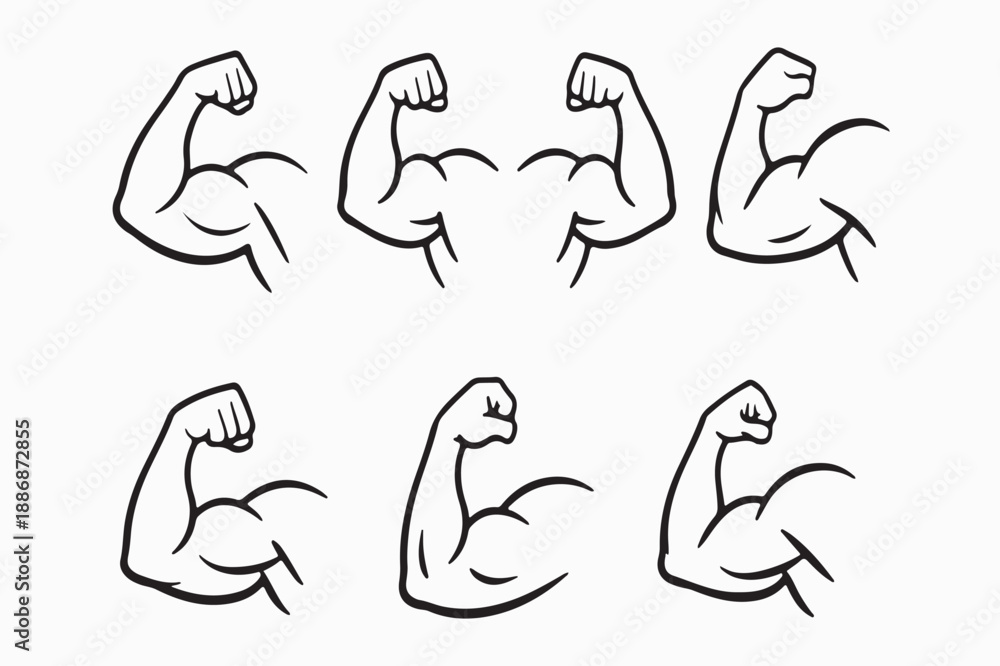 Obraz premium Vector icon set of sporty yoga fitness people in a clean modern collection design