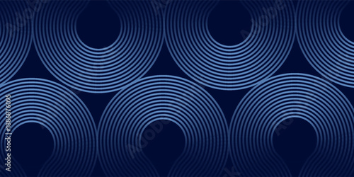 abstract dark background with glowing lines circles modern design