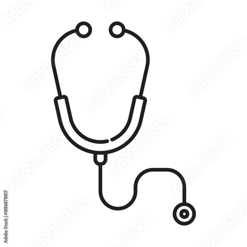 Stethoscope Line Icon