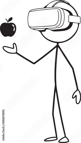 Minimalist Stick Figure Business Concept Collection, Simple Line Art Character Illustrations for Presentations and Social Media