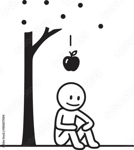 Minimalist Stick Figure Business Concept Collection, Simple Line Art Character Illustrations for Presentations and Social Media