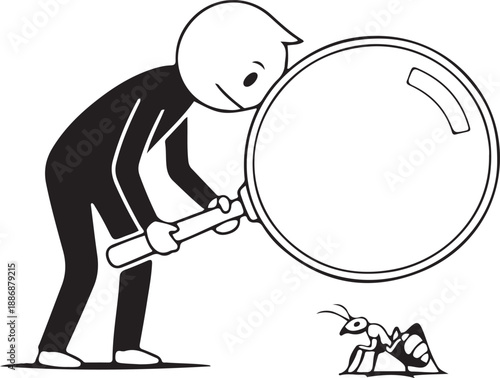 Minimalist Stick Figure Business Concept Collection, Simple Line Art Character Illustrations for Presentations and Social Media