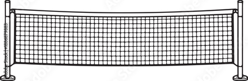 Tennis string spool black and white line art illustration