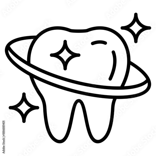 Tooth Whitening Icon For Design Elements