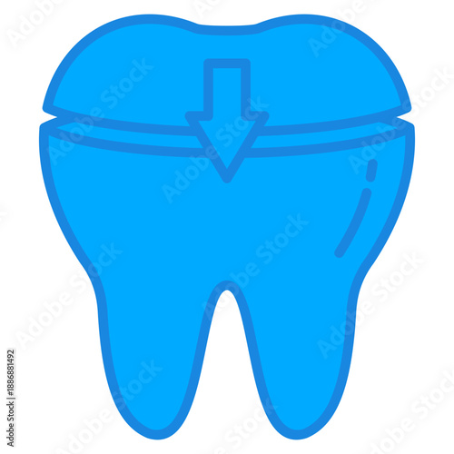Dental Filling Icon For Design Elements