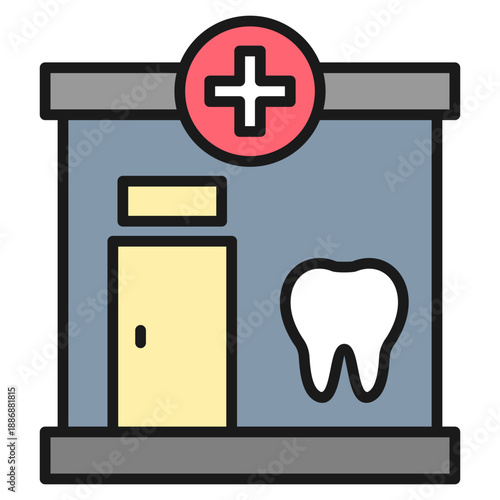 Dental Clinic Icon For Design Elements