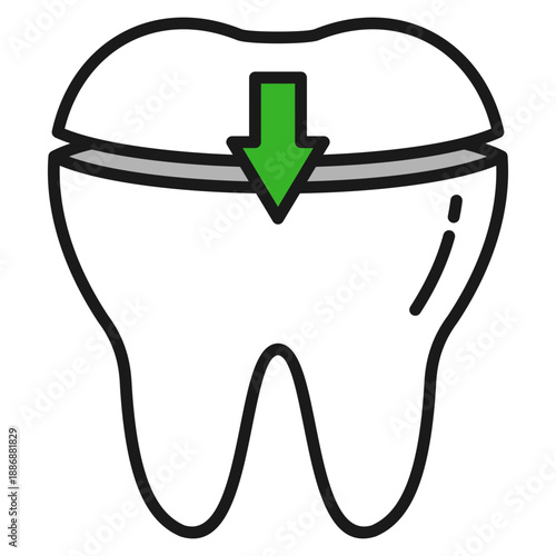 Dental Filling Icon For Design Elements