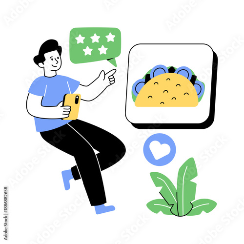 An illustration design of customer feedback 