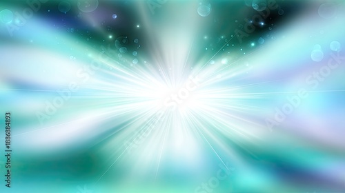 Ethereal Light Burst with Soft Color Gradients and Glimmering Bokeh Effects Ideal for Backgrounds or Abstract Art Designs