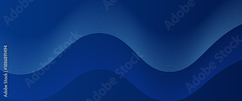 Abstract blue background with flowing lines for futuristic concept. Dynamic waves. vector illustration.