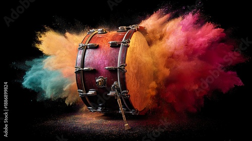 HAPPY HOLI-ABSTRACT ILLUSTRATION OF HOLI.	illustration