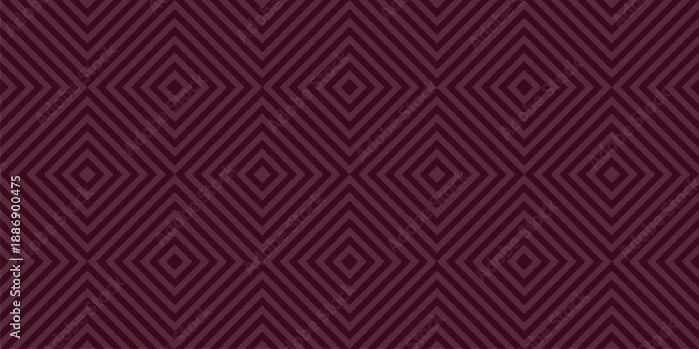Fototapeta premium Simple vector seamless pattern with diagonal lines, stripes, tiles, squares, rhombuses. Subtle texture in wine color. Striped checkered background. Modern repeating design for decor, textile, cloth
