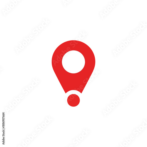 Red location pin icon
