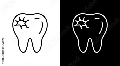 Tooth Decay Icon For Design Elements