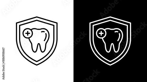 Tooth Protection Icon For Design Elements