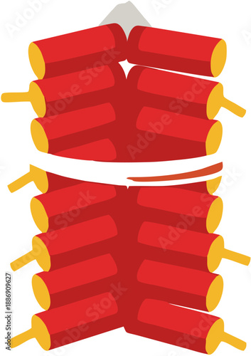 Dynamite sticks with fuse.