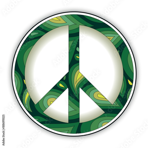 Universal icon decorated with patterns