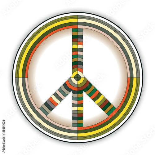 Universal icon decorated with patterns