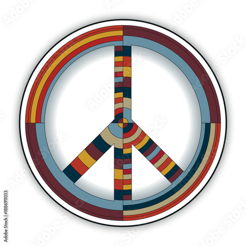 Universal icon decorated with patterns