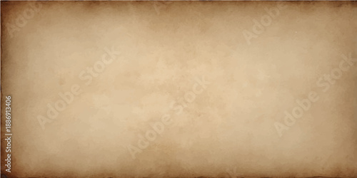 A blank vintage parchment with a stained brown texture and aged grunge pattern provides an ancient, worn paper background for retro design