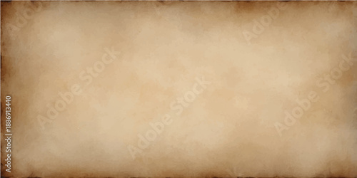 A worn vintage parchment background featuring an aged brown paper texture with a grungy stained pattern and an antique retro canvas feel for a blank old page design