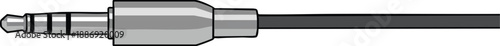 High-quality close-up image of a silver audio jack connector, showcasing the detailed design and polished finish ideal for electronics and audio equipment visuals.