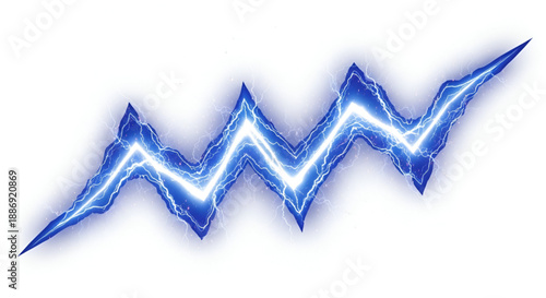 Abstract Blue Electric Arc Illustration for Science and Tech