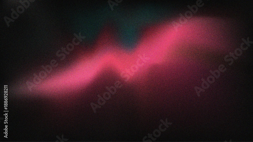 Abstract Pink Light Wave on Dark Background ? Glowing Neon Energy Vector