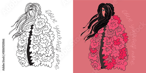 Trendy hand drawn doodle lettering quote. Lettering for t-shirt design, mug print, bag print, clothes fashion. 100% hand drawn vector image.
