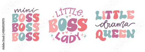 Baby Girl - hand drawn doodle lettering quote. Lettering for t-shirt design, mug print, bag print, clothes fashion. 100% hand drawn vector image.
