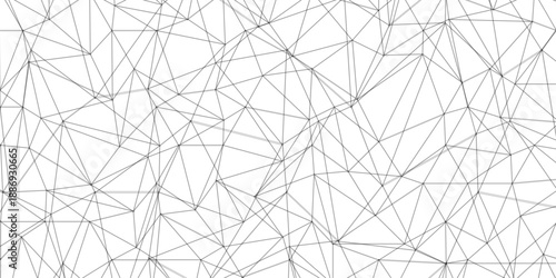 Abstract of simple gray line triangle pattern geometric background .white background creative and geometric shape with white luxury pattern .Gray and white geometric background with low poly triangle