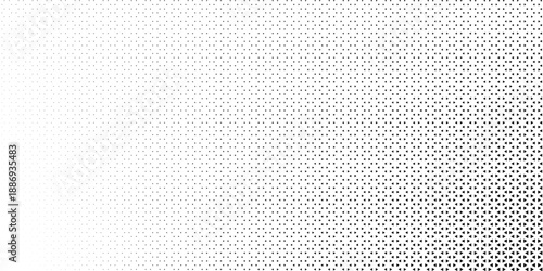 Abstract geometric black and white deco art halftone hexagone  and triangle print pattern. Vector eps 10