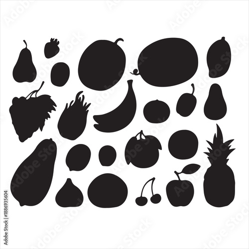 set of black and white cats