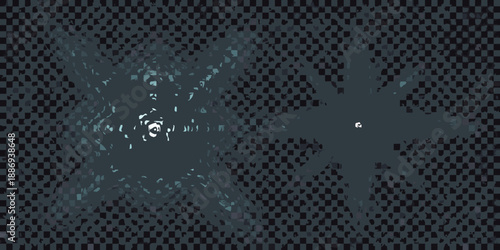 Abstract digital illustration featuring a stylized bird in flight with light trails