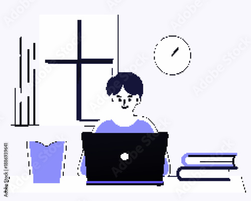 businessman sleeping on the desk