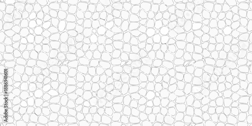 A seamless pattern of small irregular pebble like shapes in white
