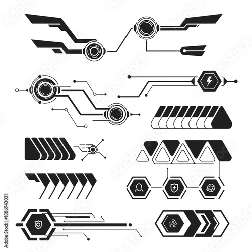 Futuristic HUD and UI Design Elements Pack
