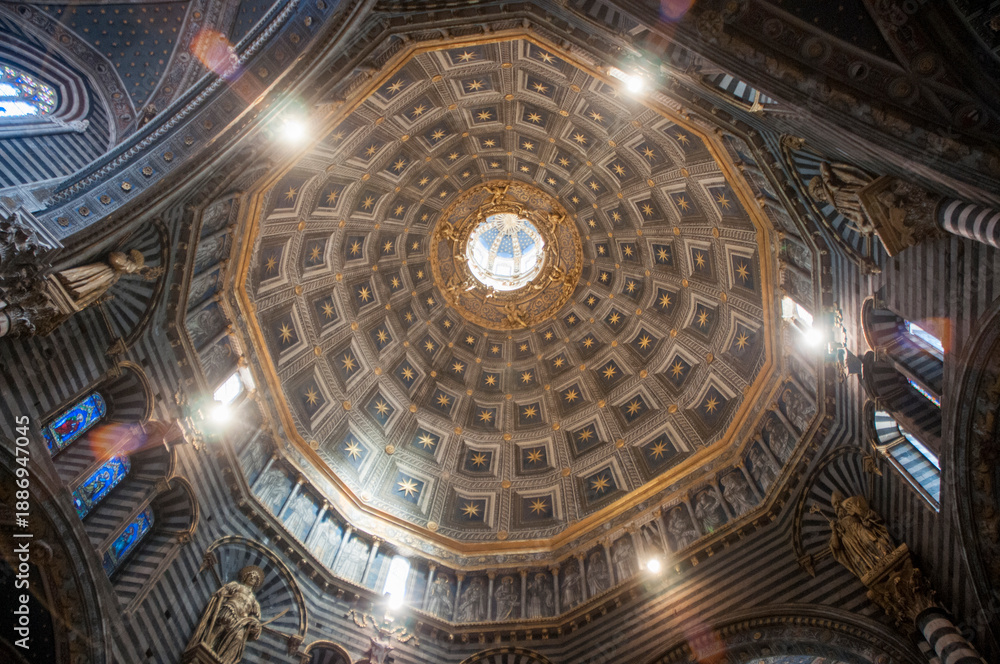 Naklejka premium Siena la città del palio