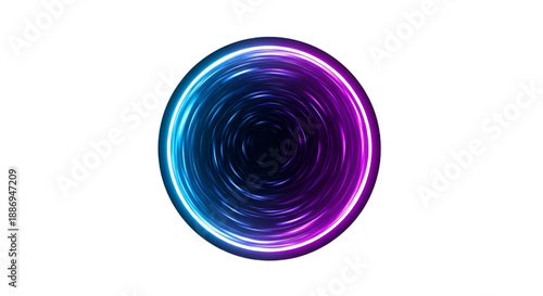 High Resolution Magic Portal Circle with Radiant Light Rays