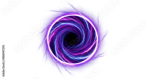 Powerful Electric Energy Portal Illustration for Concept Art and Gaming