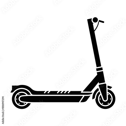 Electric Scooter Icon – E-Scooter Urban Transport Symbol for Mobility & Smart City Design