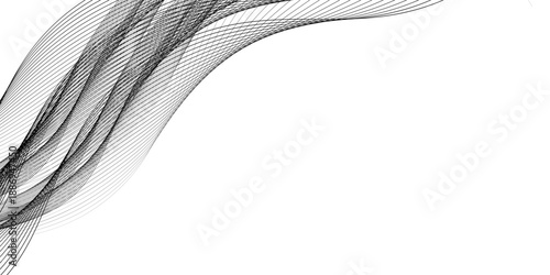 Abstract wave line. Digital frequency equalizer. digital Stylized line art background. Vector