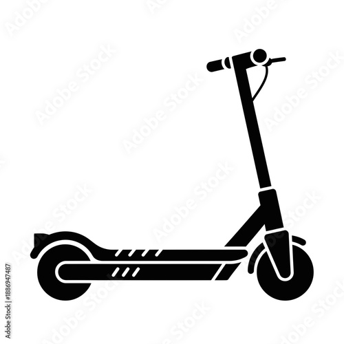Electric Scooter Icon – E-Scooter Urban Transport Symbol for Mobility & Smart City Design